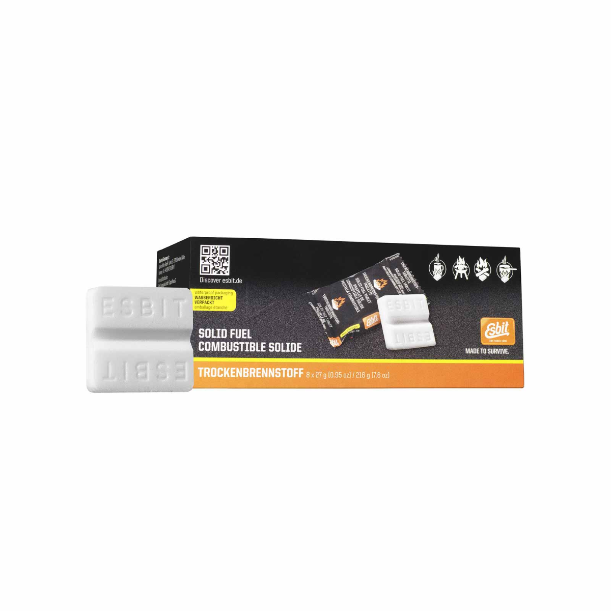 Esbit - 8 x 27 g Solid Fuel Tablets